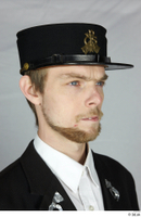  Photos Czechoslovakia Post man in uniform 1 20th century Head Historical Clothing caps  hats post emblem 0003.jpg